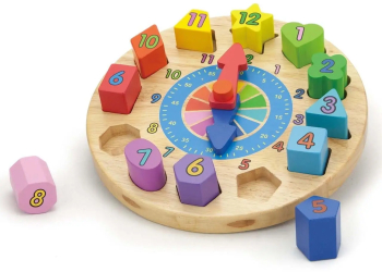 Puzzle din lemn Ceas Viga Toys 