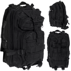 Rucsac Tactic Militar culoare NEGRU capacitate 25l