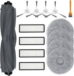 Set de Accesorii pentru Aspirator Robot Dreame L10s / L10 Ultra / L10 Prime - 14 Piese Perie Principala Servetele Filtre HEPA Perii Late 