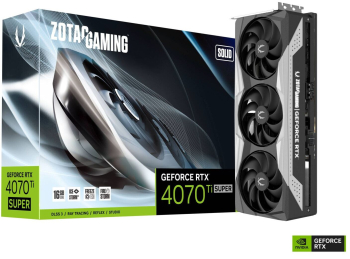 Placa video Zotac SUPER SOLID NVIDIA GeForce RTX 4070 Ti SUPER 16GB GDDR6X 256-bit DLSS 3 