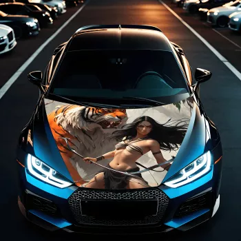 Folie Capota Auto Hood Art rezistenta la exterior marime S 150 x 110cm - Cod AVX-CAPOTA-004S 