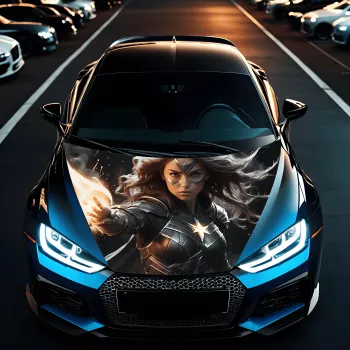 Folie Capota Auto Hood Art rezistenta la exterior marime S 150 x 110cm - Cod AVX-CAPOTA-016S 