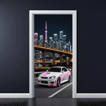 Folie imprimata color pentru decor Usa dimensiune 200 x 90cm model AVX-DR06 