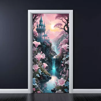 Folie imprimata color pentru decor Usa dimensiune 200 x 90cm model AVX-DR13 
