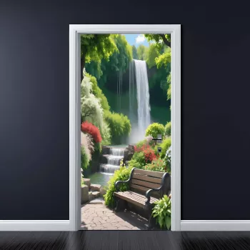 Folie imprimata color pentru decor Usa dimensiune 200 x 90cm model AVX-DR28 
