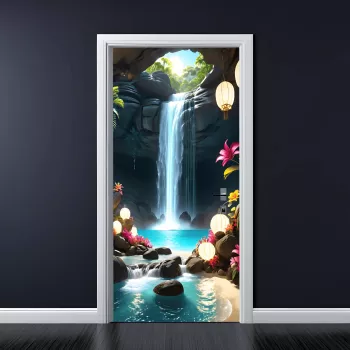 Folie imprimata color pentru decor Usa dimensiune 200 x 90cm model AVX-DR31 