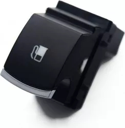 Buton deschidere clapeta combustibil crom VW Golf 5 Jetta Touran 