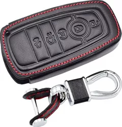 Husa cheie din piele ecologica pentru Ford F-150 F-250 F-350 F-450 F-550 Fusion 2017 2018 