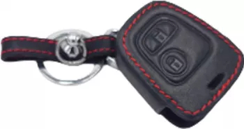 Husa cheie din piele ecologica pentru Peugeot 106 107 206 207 307 408 RCZ 2 Buttons 