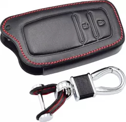 Husa cheie din piele ecologica pentru Toyota Corolla Highlander Crown - Smart Keyless 