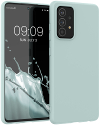Husa Kwmobile pentru Samsung Galaxy A52/Galaxy A52 5G/Galaxy A52s 5G Silicon Verde 54346.200 