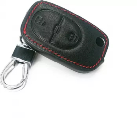 Husa pentru cheia auto Audi A2 A3 A4 A6 din piele ecologica cu 2 butoane 