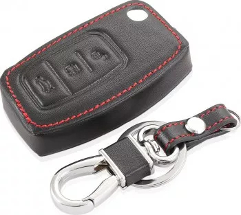 Husa pentru cheia auto Ford Fiesta Focus Focus C-Max Galaxy Kuga Mondeo MK4 S-Max din piele ecologica 