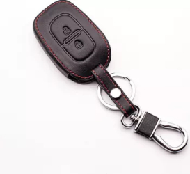 Husa pentru cheia auto Renault Logan Clio Captur Laguna Scenic 2015 2016 2017 2018 din piele ecologica 