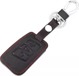 Husa piele pentru cheia Seat Ibiza Altea Leon Skoda Octavia Kodiaq Superb A7 smart 