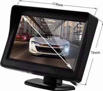 Monitor camera mers inapoi ecran 4.3inch 