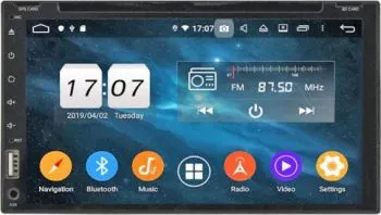 Navigatie 2din universal cu Android 10 procesor de sunet DSP si DVD incorporat 