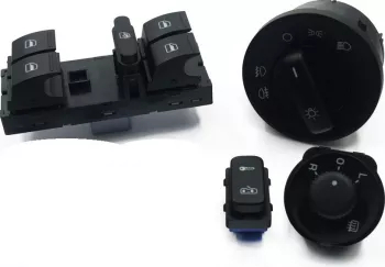 Pachet butoane geamuri electrice oglinzi si portiere Skoda Octavia MK2 Yeti 