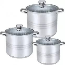 Set oale Floria ZLN-4045 6 piese pentru toate sursele de caldura Inox 