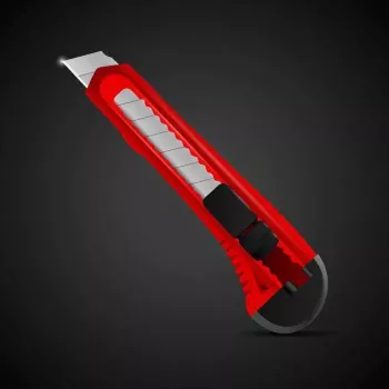 Cutit - cutter standard retractabil cu maner din plastic 