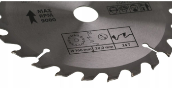 Disc circular vidia 24 dinti 160 mm Drel 
