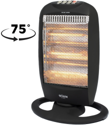 Incalzitor Electric cu Quartz 3 Trepte de Putere 400/800/1200 W Rotatie 75 Grade 