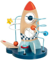 Jucarie de motricitate pentru bebelusi racheta orbit 21 cu catapulta 
