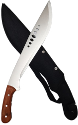 Maceta KlaussTech KuKri 51 cm Teaca inclusa Maner ergonomic insertie lemn 