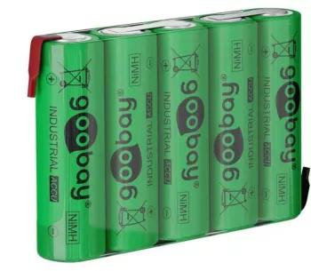 Pachet acumulatori 5x AA 2100mAh 6V Nickel-metal hybride NIMH Goobay 