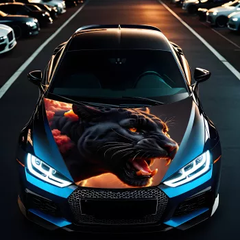 Folie Capota Auto Hood Art rezistenta la exterior marime L 180 x 130cm - Cod AVX-CAPOTA-028L 
