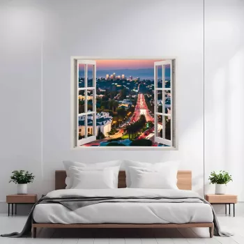 Folie imprimata color pentru decor perete locuinta dimensiune 125 x 110cm model VIEW TO HAVEN 17 