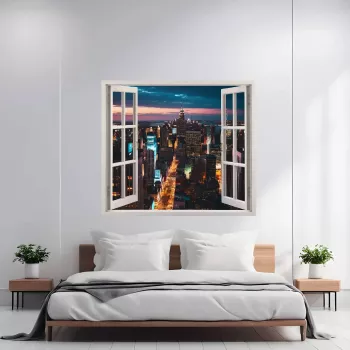 Folie imprimata color pentru decor perete locuinta dimensiune 125 x 110cm model VIEW TO HAVEN 20 