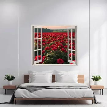Folie imprimata color pentru decor perete locuinta dimensiune 125 x 110cm model VIEW TO HAVEN 30 