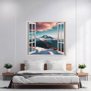 Folie imprimata color pentru decor perete locuinta dimensiune 125 x 110cm model VIEW TO HAVEN 36 
