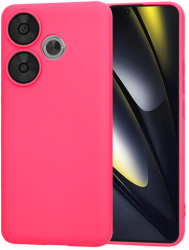 Husa Silicon pentru Xiaomi Poco F6 Marmalis SoftFlex Hot Pink 