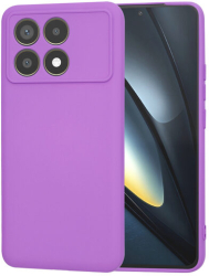 Husa Silicon pentru Xiaomi Poco F6 Pro Marmalis SoftFlex Purple 