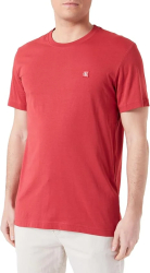 Tricou cu maneca scurta pentru barbati Calvin Klein Jeans Ck Embro Badge rosu M - OUTLET 