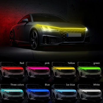 Banda LED iluminare capota tensiune 12V lungime 180cm lumina Multicolora RGB