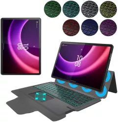Husa cu Tastatura pentru Lenovo Tab P11 Gen 2 11.5 - Techsuit KeyTab Pro - Black 
