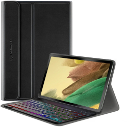 Husa cu Tastatura pentru Samsung Galaxy Tab A7 Lite - Techsuit CozyTab Case - Black 
