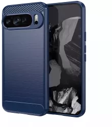 Husa pentru Google Pixel 9 Pro XL - Techsuit Carbon Silicone - Blue 
