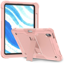 Husa pentru iPad Air 11A 2024 + Folie - Techsuit Rugged TabShell - Rose Gold 