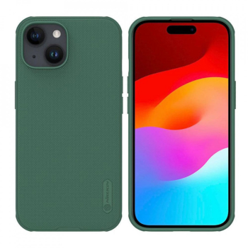 Husa pentru iPhone 15 Plus - Nillkin Super Frosted Shield - Deep Green 