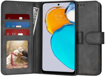 Husa pentru Motorola Moto E22s - Techsuit Diary Book - Black 
