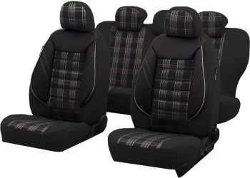 SET HUSE SCAUN SPORT NEGRU-BEJ 