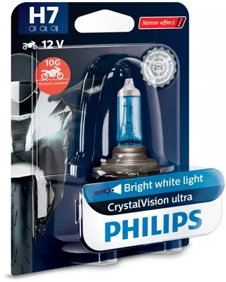 BEC MOTO H7 CRYSTAL VISION ULTRA 12V 55W blister PHILIPS 