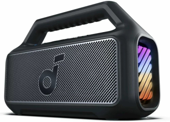 Boxa Fara Fir Bluetooth 5.3 RGB IPX7 BassUp - Anker Soundcore Boom 2 A3138011 - Black 