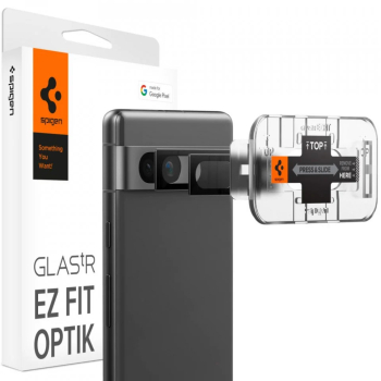 Folie Camera pentru Google Pixel 7a set 2 - Spigen Glas.tR Optik EZ Fit - Black 