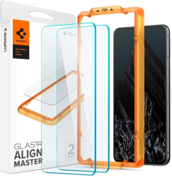 Folie pentru Google Pixel 8 Pro set 2 - Spigen Glas.TR Align Master - Clear 