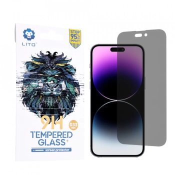 Folie pentru iPhone 14 Pro Max - Lito 2.5D Classic Glass - Privacy 